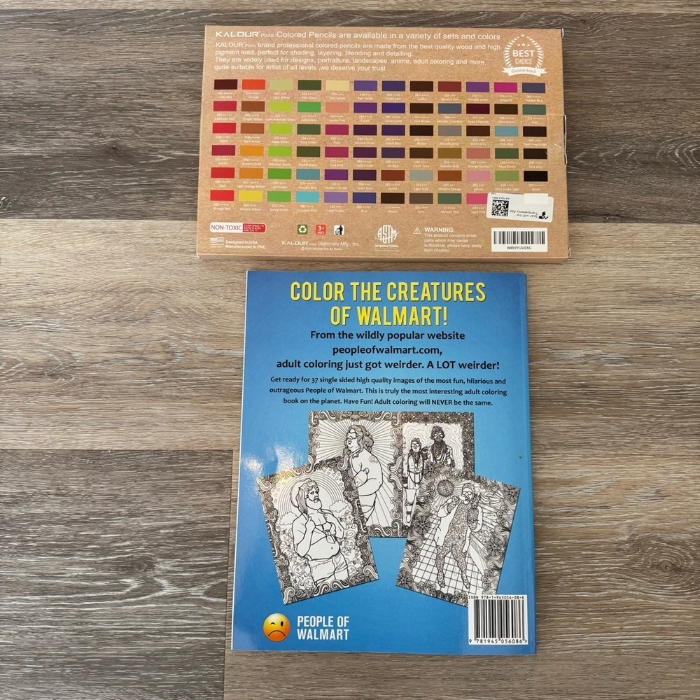 Kalour 72-count premium colored pencils soft cores & People of Walmart Colorbook - Picture 2 of 6